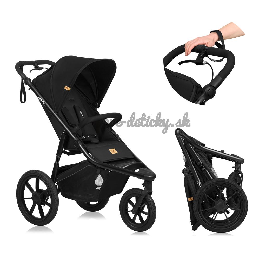 LIONELO Kočík športový Azura Black Onyx