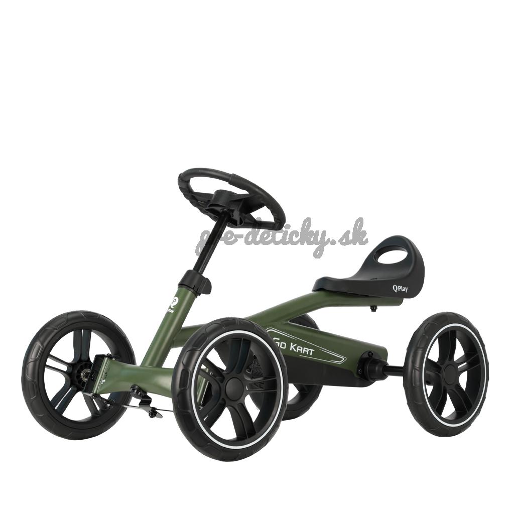 QPLAY Štvorkolka Go Kart Army Green, 3r+