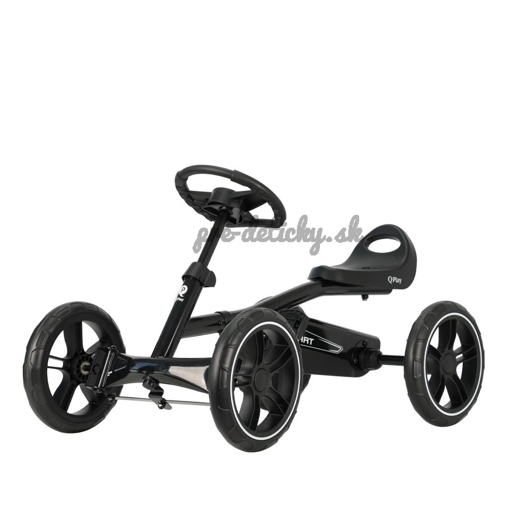 QPLAY Štvorkolka Go Kart Black, 3r+