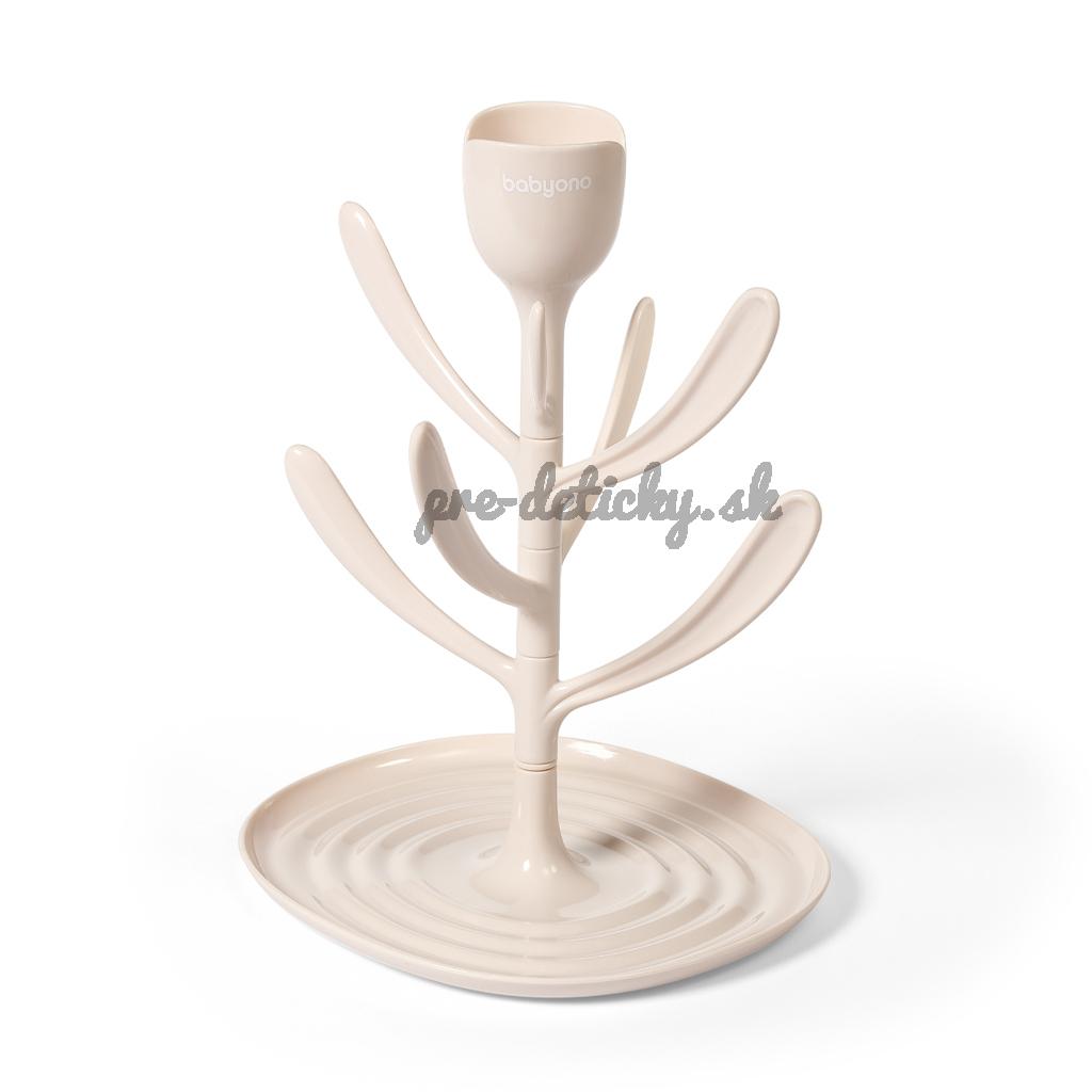 BABYONO Odkvapkávač univerzálny na fľaše a príslušenstvo Tulip Beige