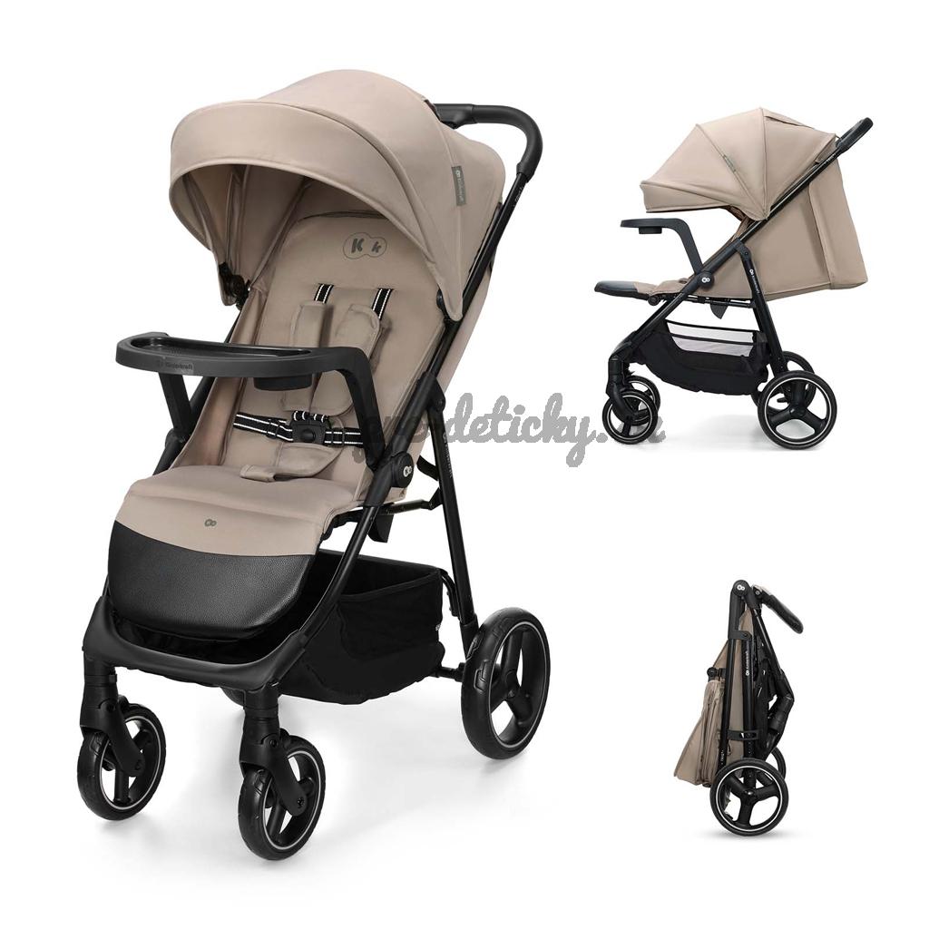 KINDERKRAFT Kočík športový Trig 3 Tray Stone Beige