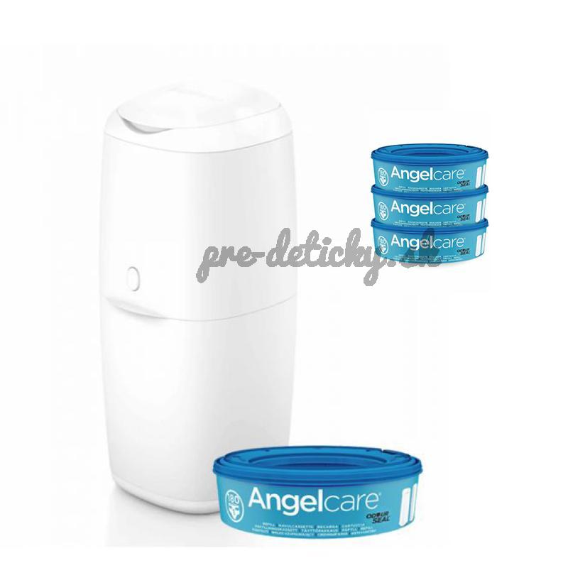 ANGELCARE Kôš na plienky Classic + 1 kazeta + náhradné kazety 3 ks