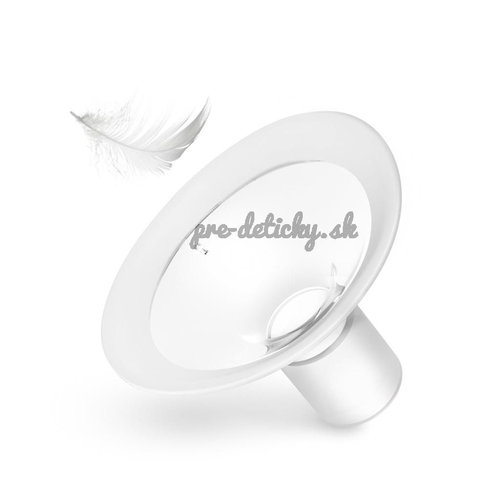 NENO Štít prsný plastový s konektorom pre odsávačky mlieka Neno 21mm