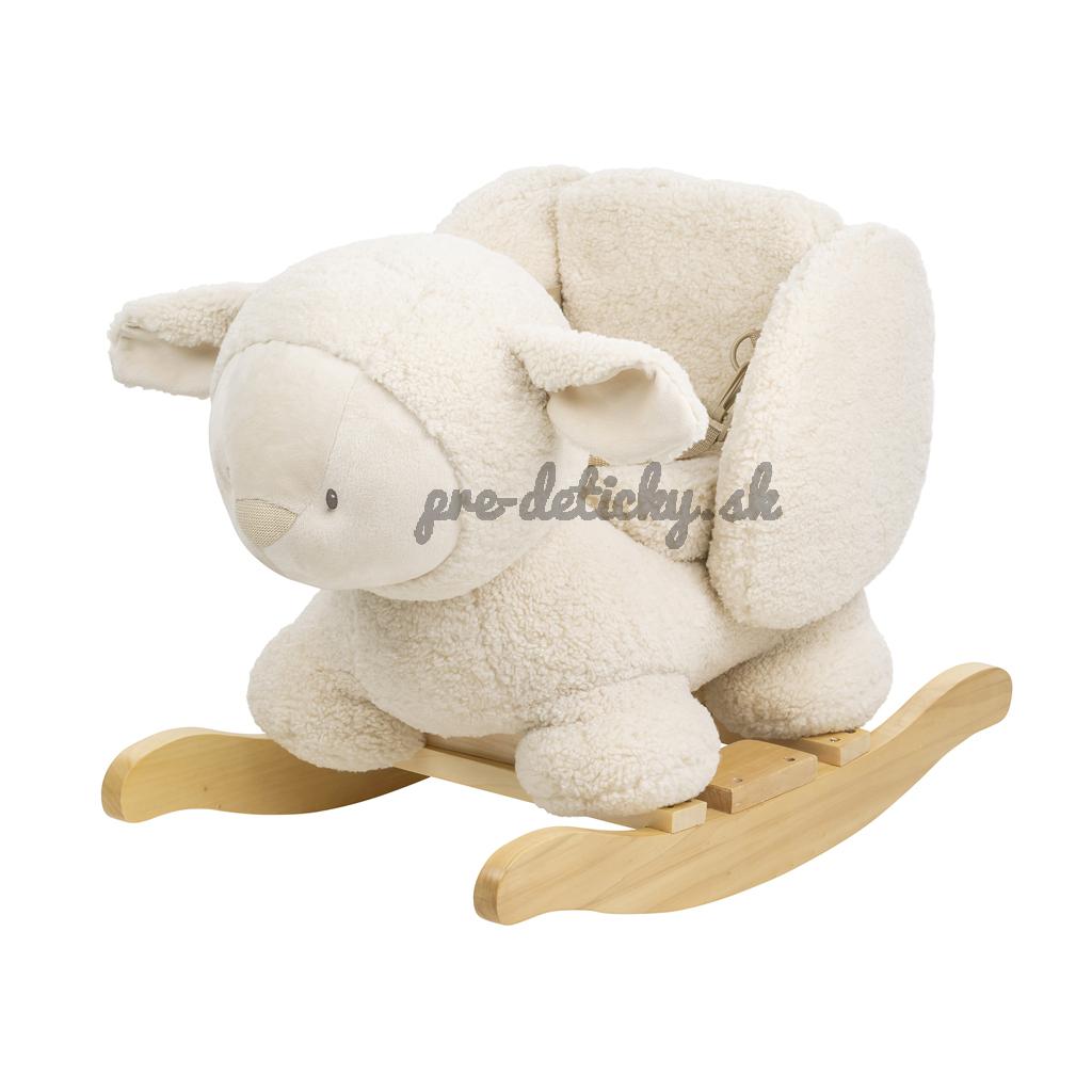 NATTOU Hojdačka Teddy plyš ovečka ecru 10m+
