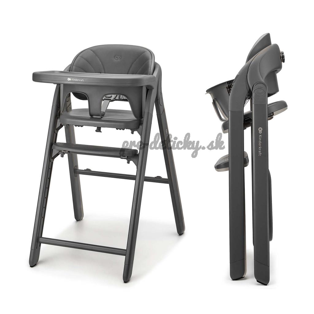 KINDERKRAFT Jedálenská stolička Tino Grey