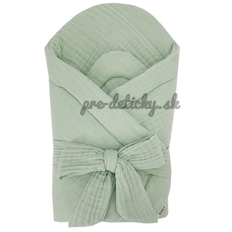 EKO Zavinovačka mušelínová bez vystuženia Mint 75x75 cm