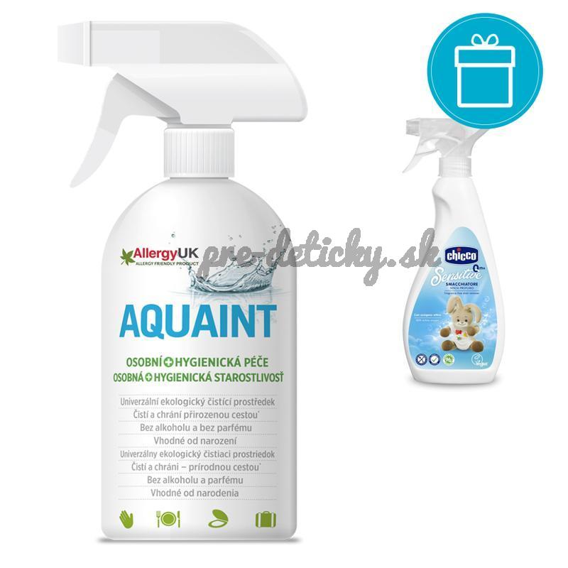 CHICCO Odstraňovač škvŕn Sensitive, 500 ml + AQUAINT 500 ml