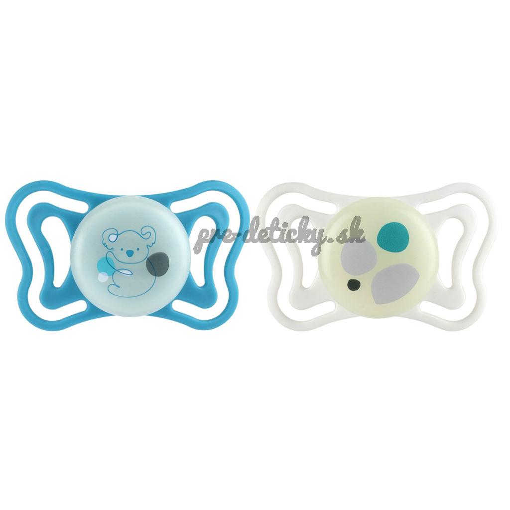 CHICCO Cumlíky Physioforma Light silikónové ortodontické neutral 16-36m, 2 ks