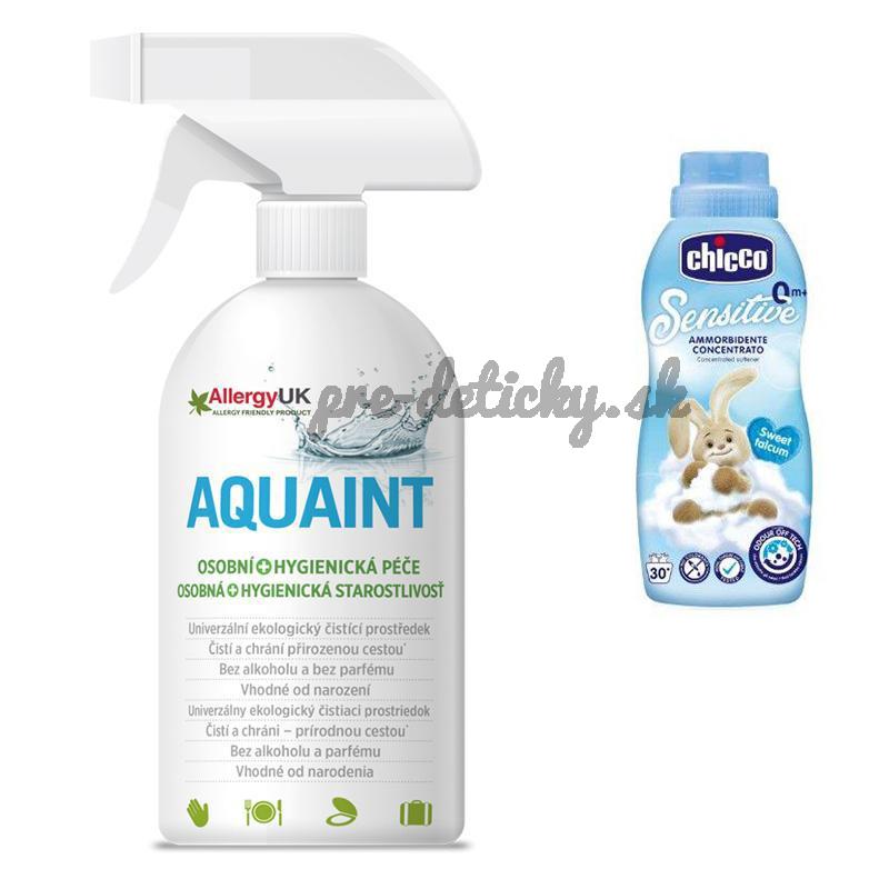 CHICCO Aviváž koncentrovaná Sladký Púder, 750 ml + AQUAINT 500 ml