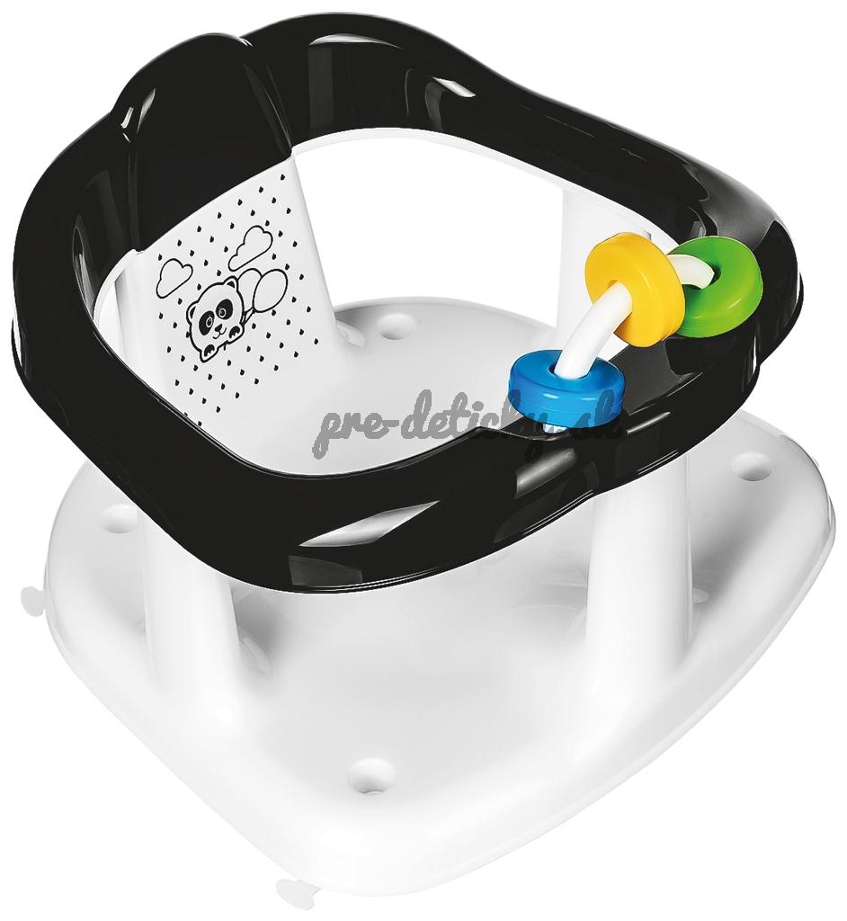 MALTEX Sedadlo do vane s hračkami Panda - White/Black
