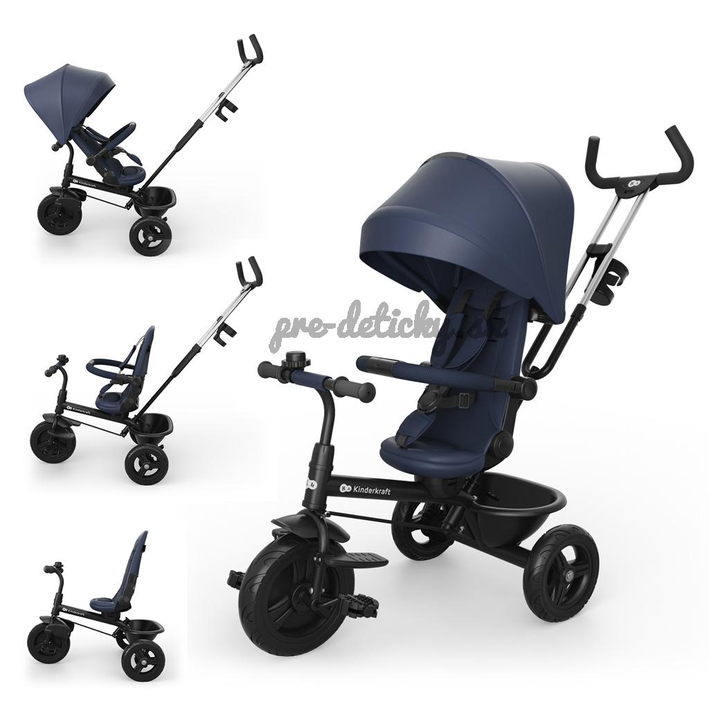 KINDERKRAFT Trojkolka Aston 2 Plus Navy, 9m+