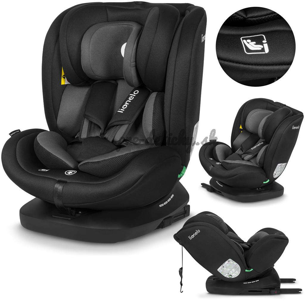 LIONELO Autosedačka Bastiaan i-Size (40-150 cm) Black Grey