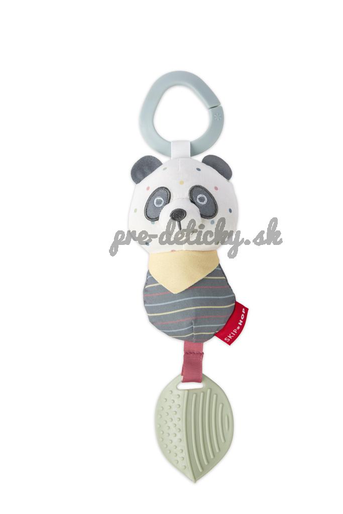 SKIP HOP Hračka závesná s hryzátkom Bandana Buddies Panda 0m+