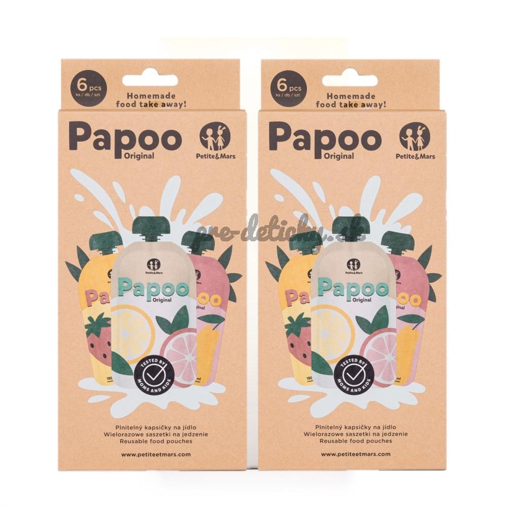 PETITE&MARS Kapsička na jedlo Papoo Original 1+1 ZADARMO