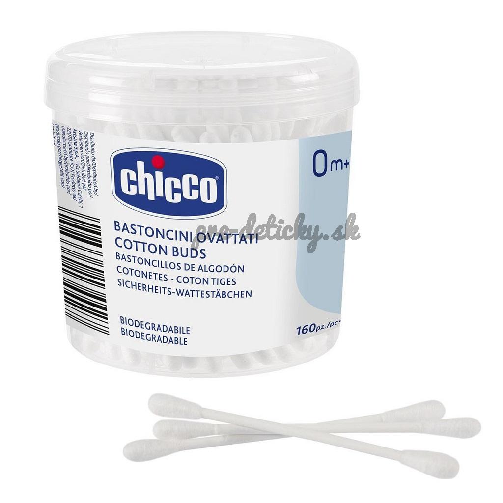 CHICCO Tyčinky vatové 100% bavlna 160 ks