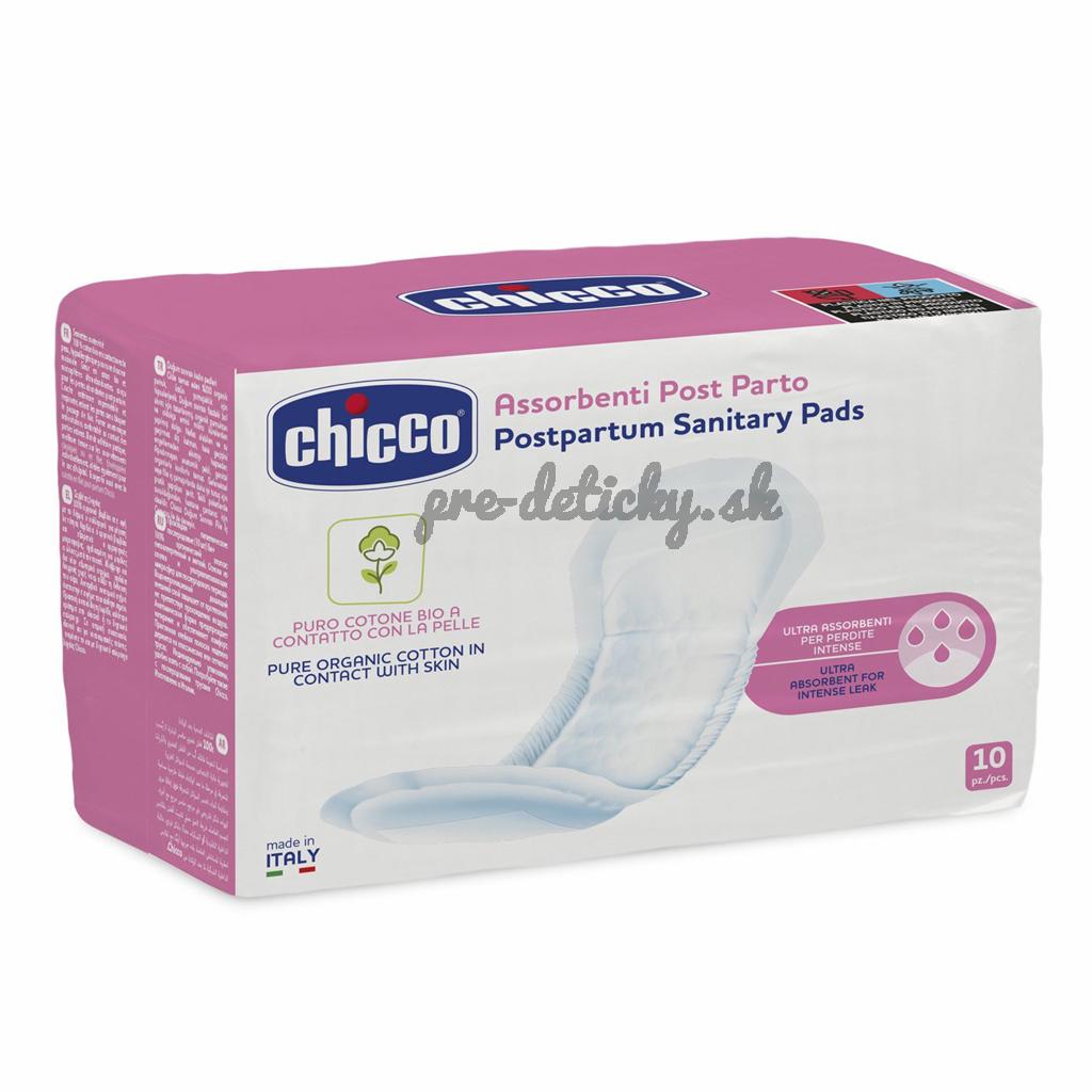 CHICCO Vložky popôrodné 100% organická bavlna 10 ks