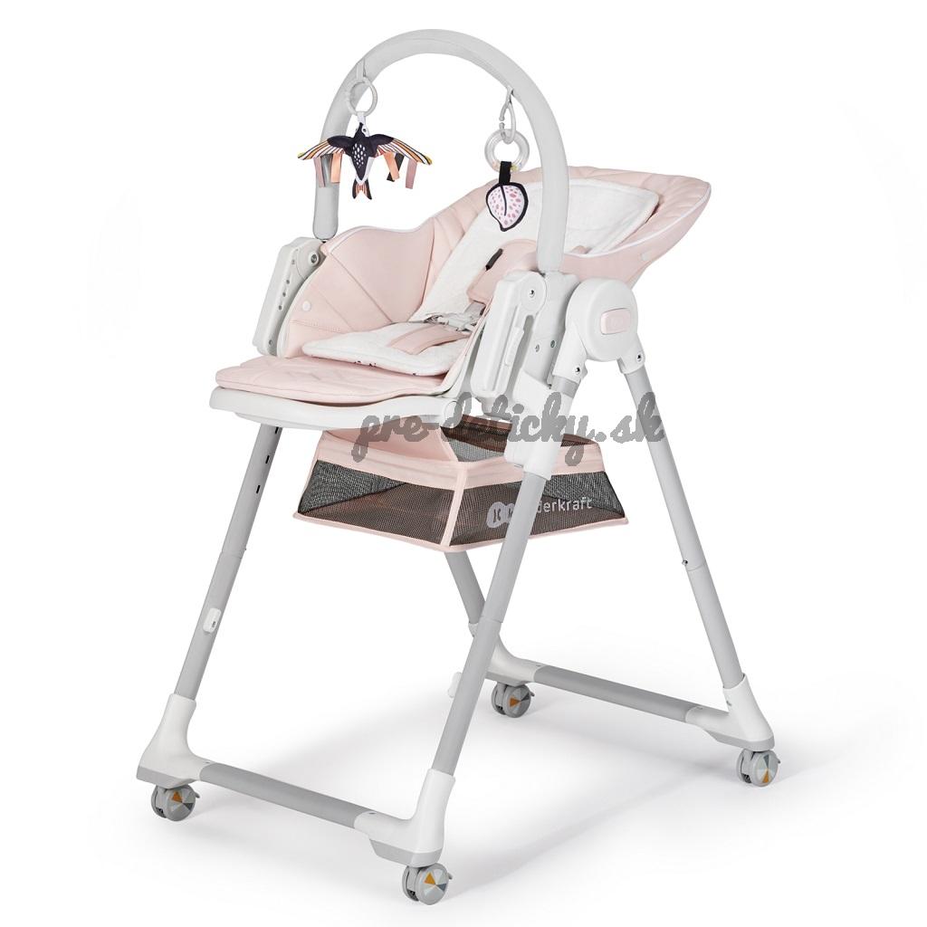 KINDERKRAFT SELECT Stolička jedálenská Lastree Pink, Premium