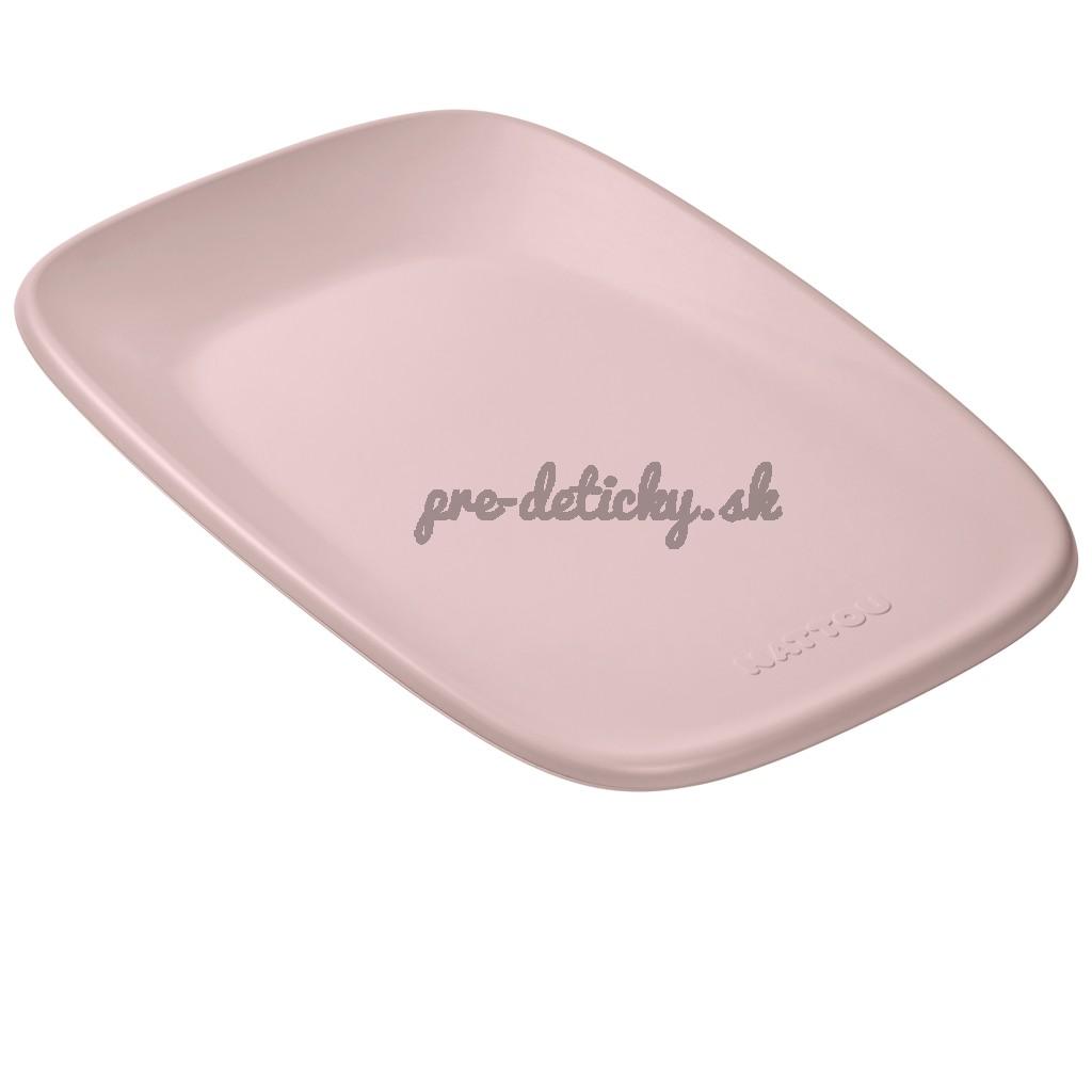 NATTOU Podložka prebaľovacia mäkká Softy Dusty pink bez BPA 50x70 cm