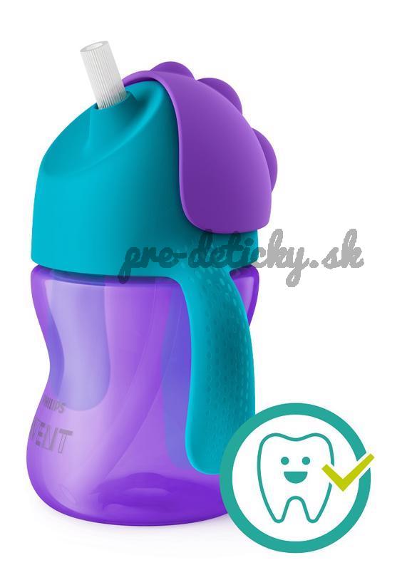 Philips AVENT Hrnček 200 ml Bendy s ohybnou slamkou dievča