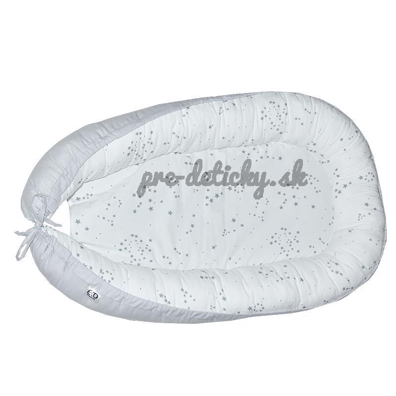EKO Hniezdo pre bábätko bavlnené Grey