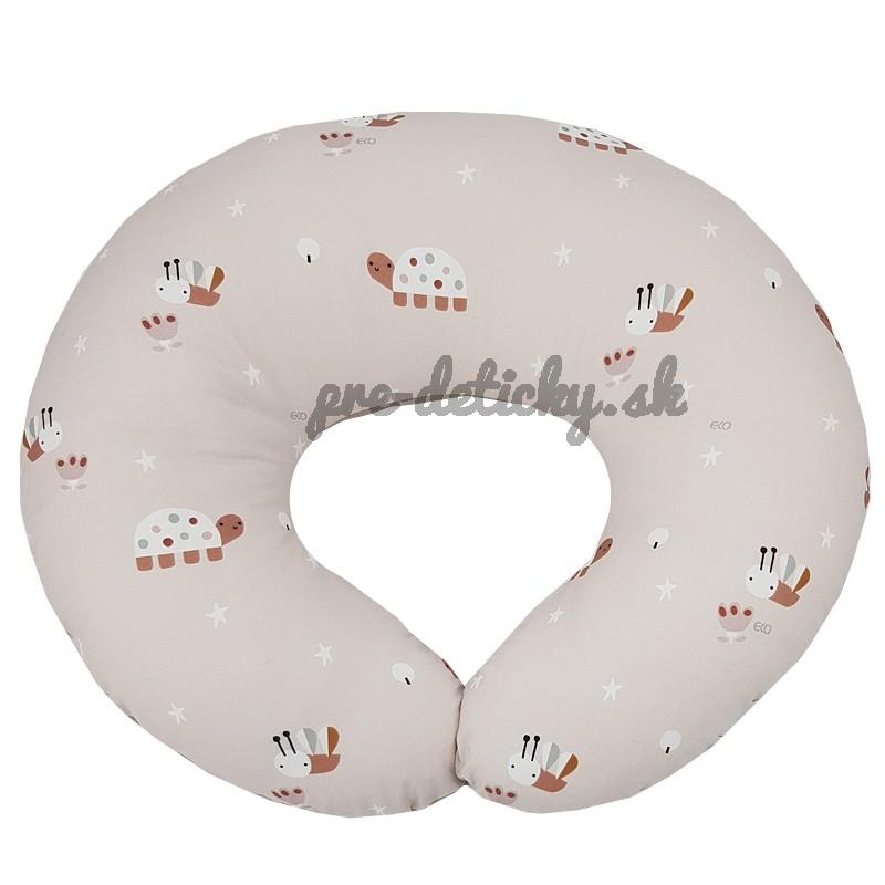 EKO Vankúš na dojčenie malý VELVET Bees Beige 60x60 cm
