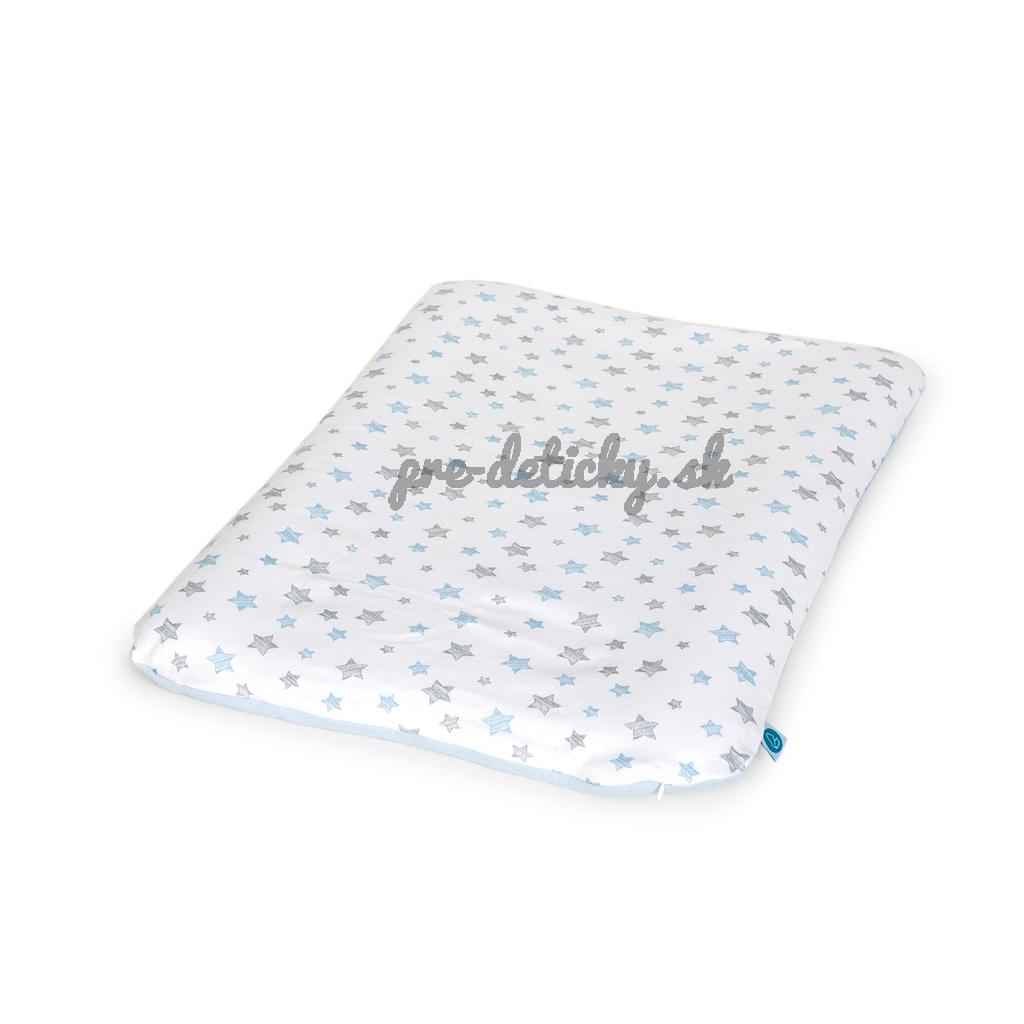 CEBA BABY Poťah na mäkkú prebaľovaciu podložku (50x70) 2 ks Grey Stars+Blue Stars