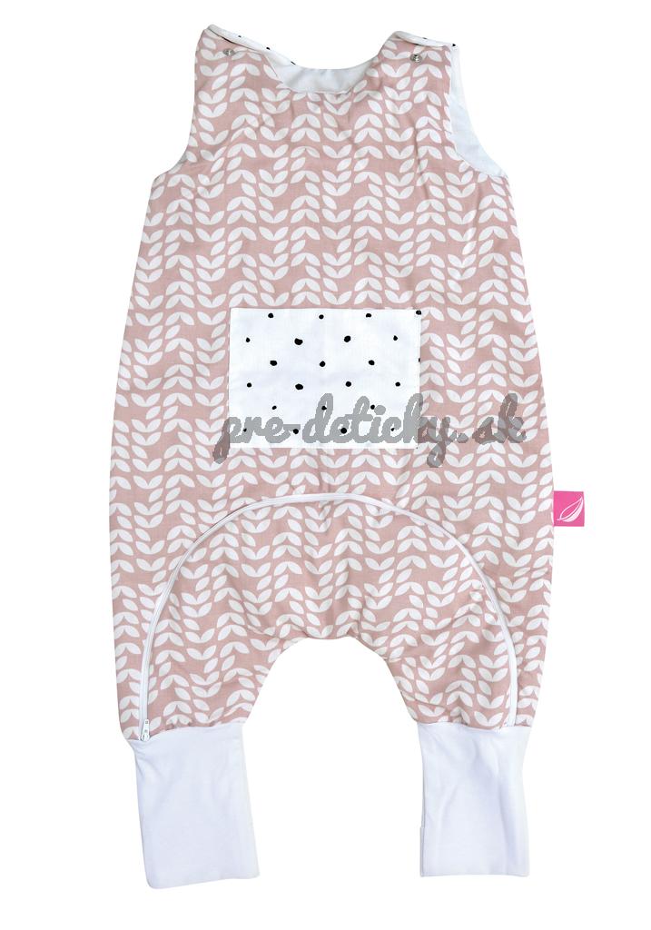MOTHERHOOD Vak spací s nohavicami a vreckom Pink Classics 1-1,5r 2 tog