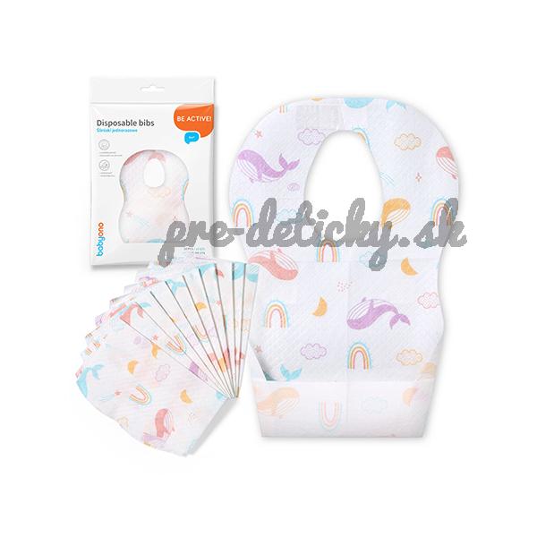 BABYONO Podbradníky jednorazové 10ks, 6m+