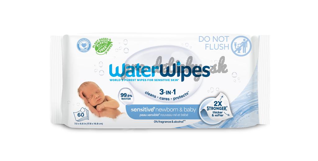 WATERWIPES Obrúsky vlhčené Newborn&Baby 3in1 60 ks