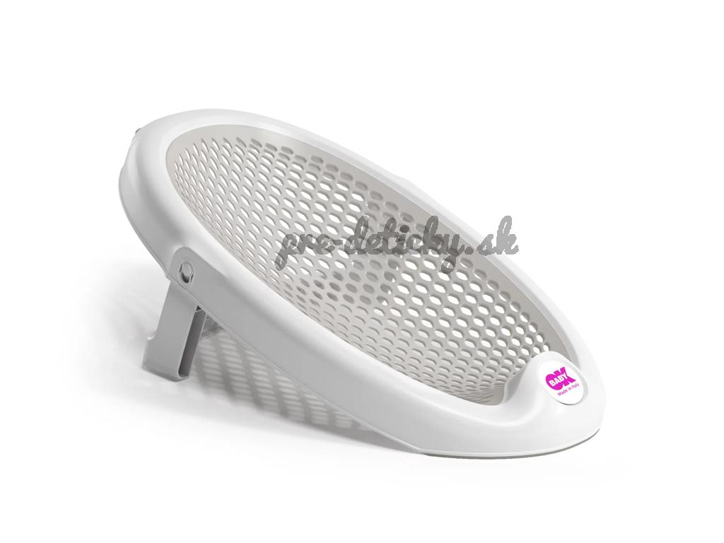 OK BABY Lehátko do vane skladacie mäkké protišmykové Jelly 0–8m Grey