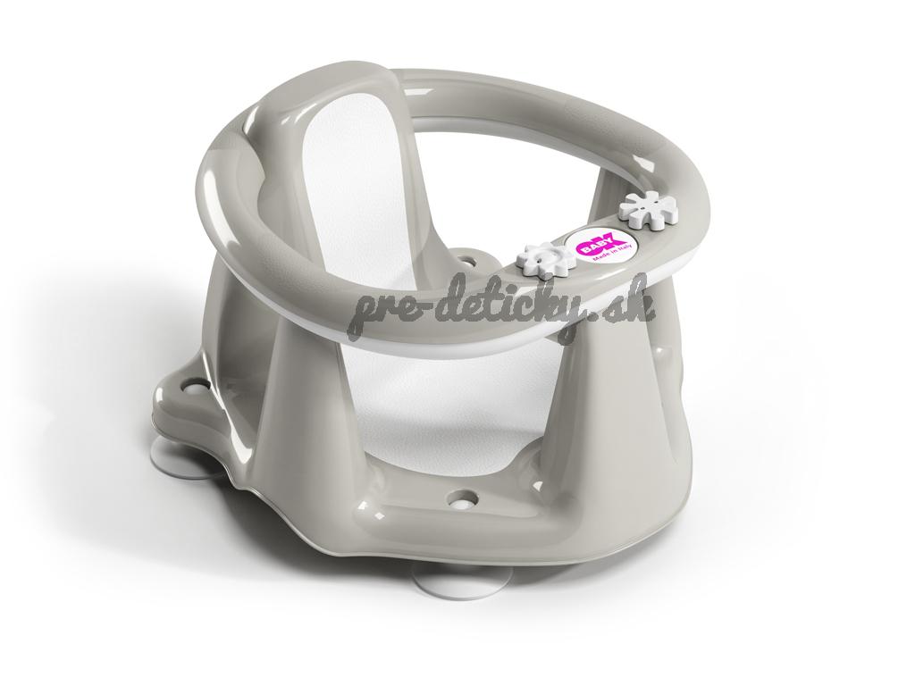 OK BABY Sedadlo do vane protišmykové Flipper Evolution s prísavkami 6–15m Grey
