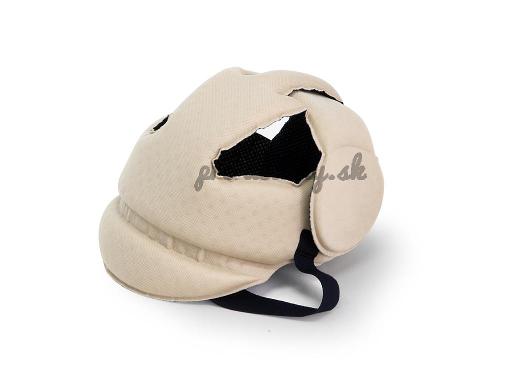 OK BABY Prilba detská ochranná na lozenie No Shock 8–18m obvod hlavy 44–52 cm Beige