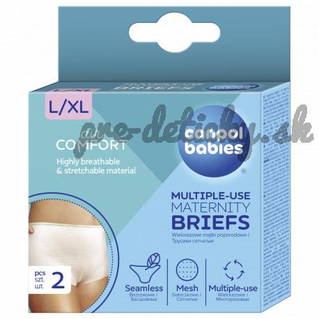 CANPOL BABIES Popôrodné nohavičky na viac použití 2ks L/XL