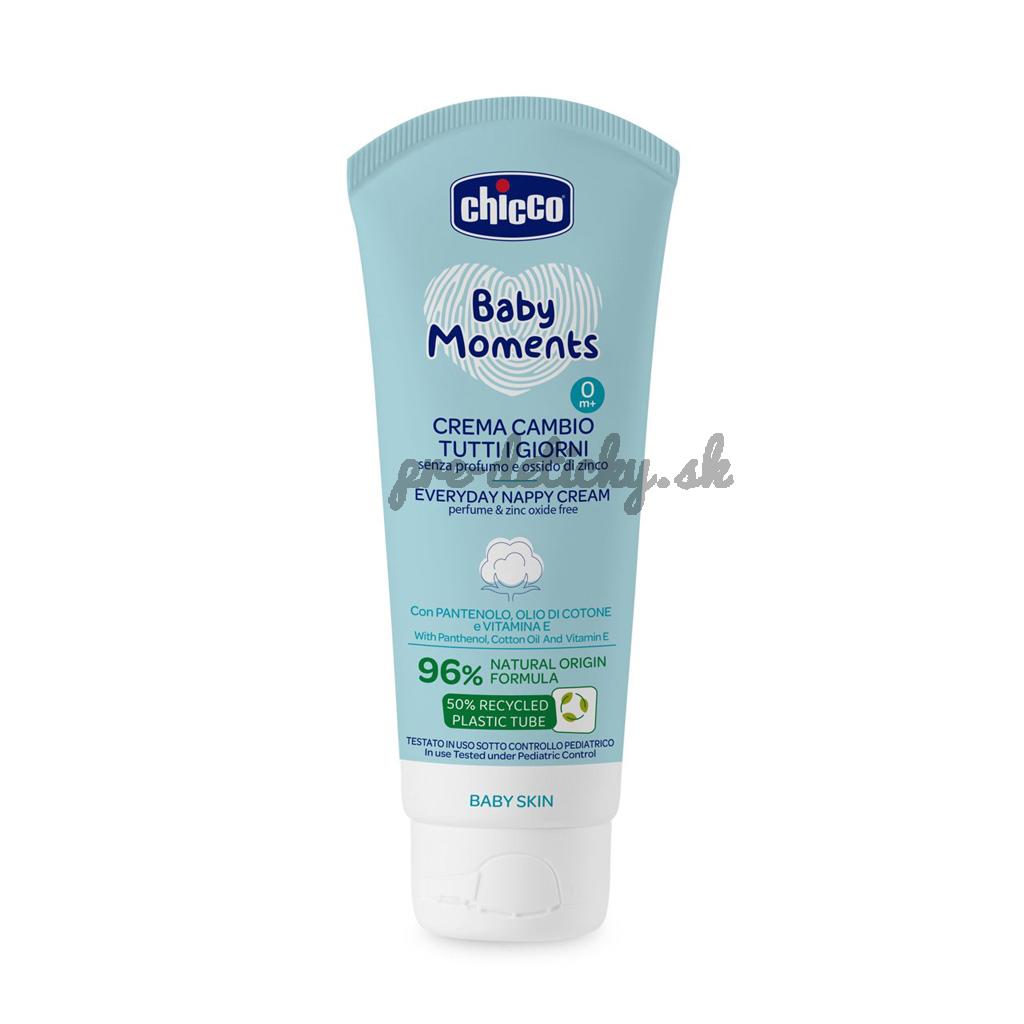 CHICCO Krém na detský zadoček na každý deň Baby Moments 100ml, 0m+