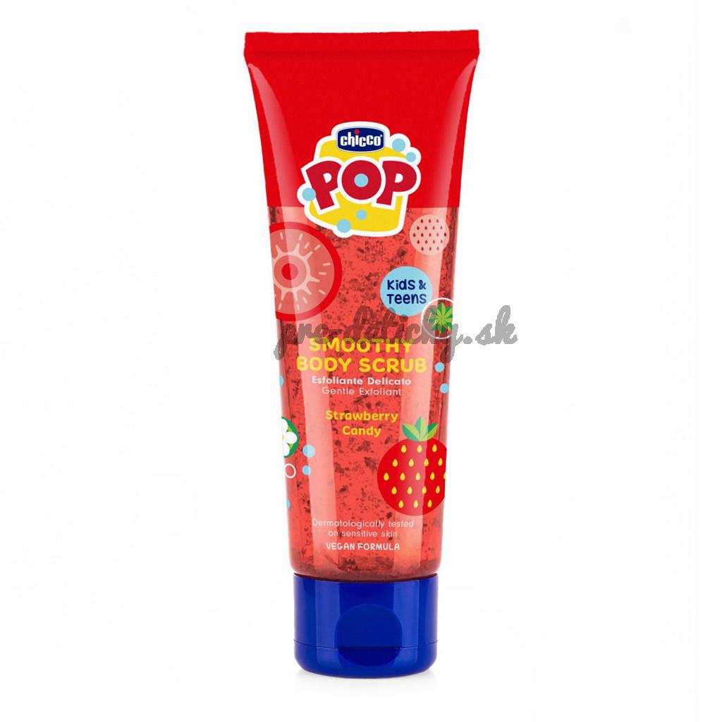 CHICCO Telový peeling Strawberry Smoothie POP pre deti a teenagerov 150ml