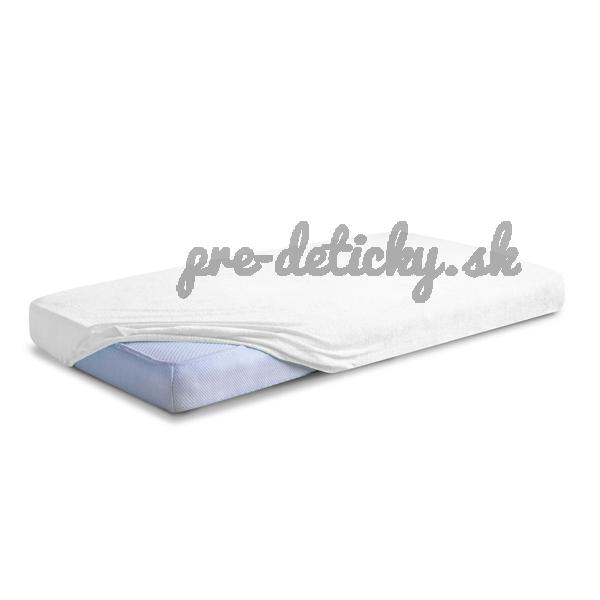 BABYMATEX Plachta napínacia froté Premium 70x140cm biela