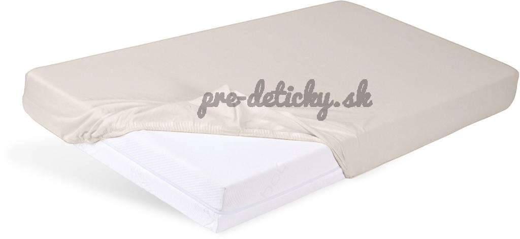 BABYMATEX Plachta napínacia Jersey 60x120cm svetlo béžová