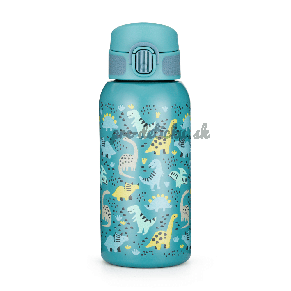 PETITE&MARS Fľaša nerezová termo s náustkom 500 ml Dino Park 36m+