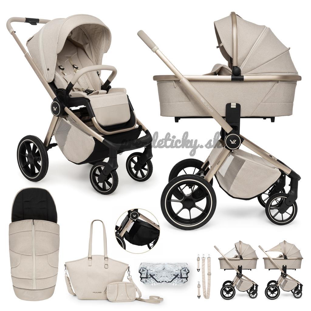 MUUVO Kočík kombinovaný Quick Boho Beige set 2v1
