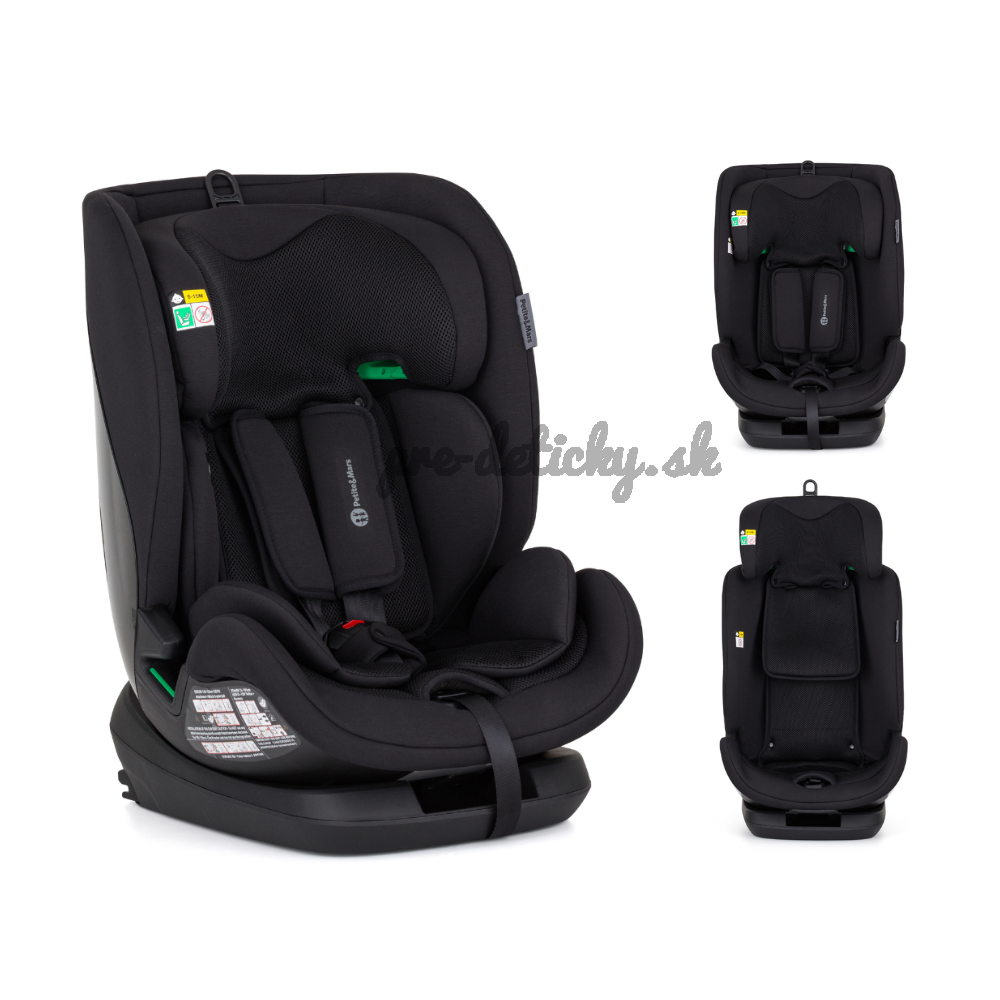 PETITE&MARS Autosedačka Prime Pro i-Size Coal Black Air 76-150 cm (9-36 kg)