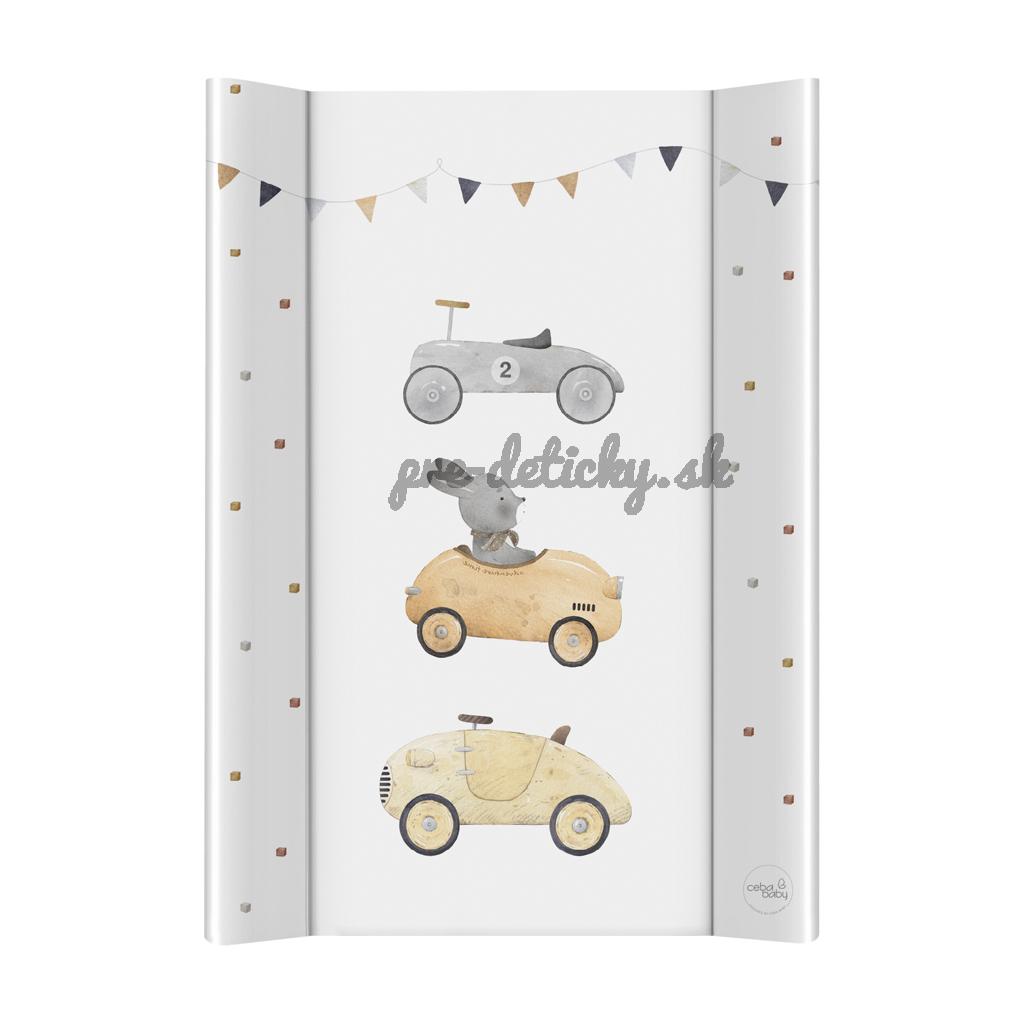 CEBA BABY Podložka prebaľovacia 2-hranná mäkká (50x70) Basic Bunny Driver