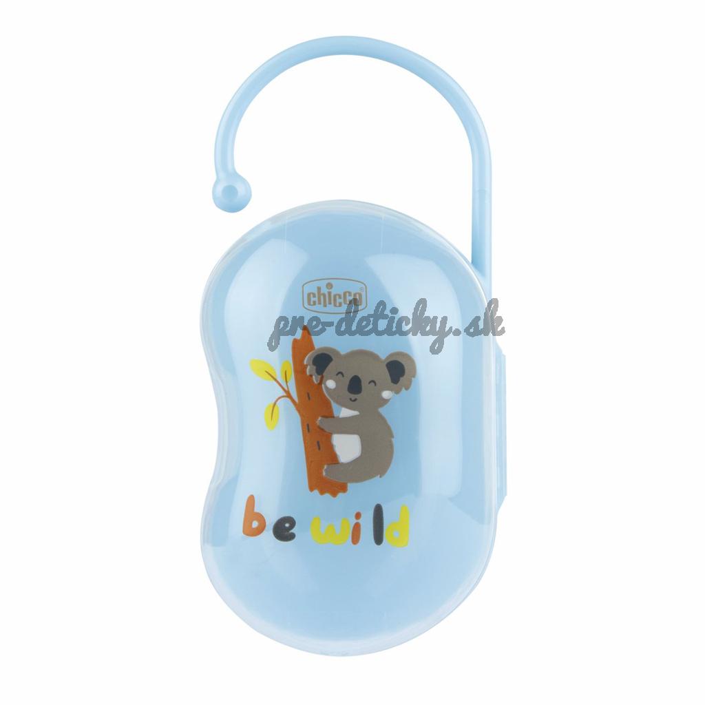CHICCO Puzdro na cumlík dvojité Easy Box chlapec - koala