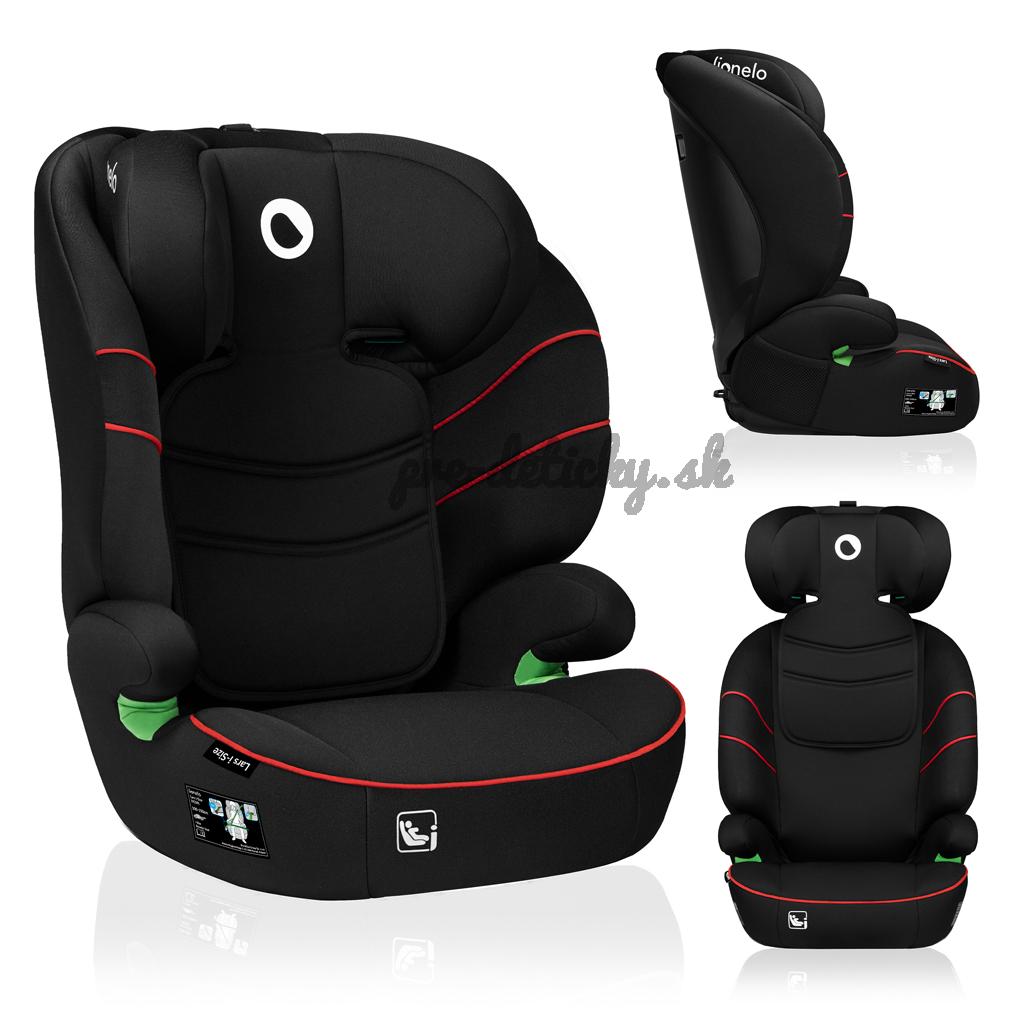 LIONELO Autosedačka Lars i-Size (100-150 cm) Sporty Black Red