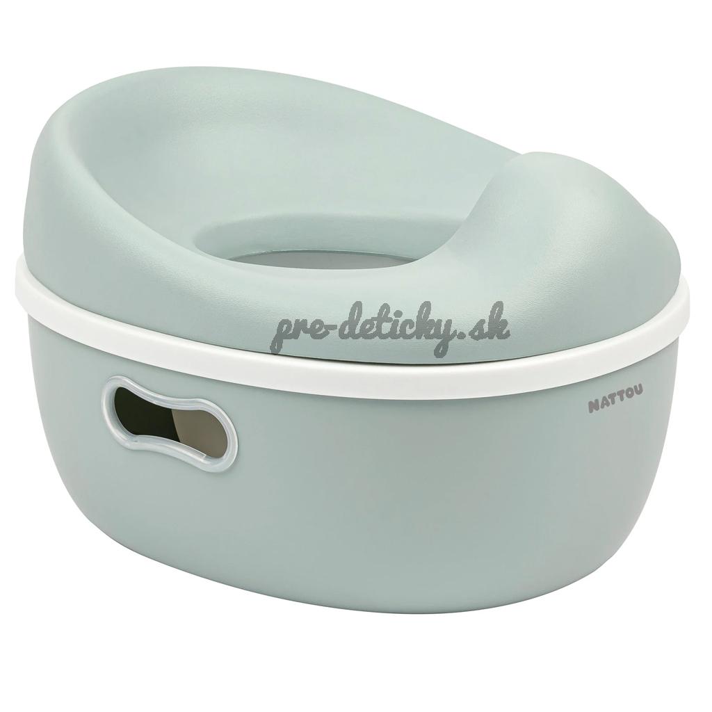 NATTOU Nočník učiaci 3v1 Potty Sage green