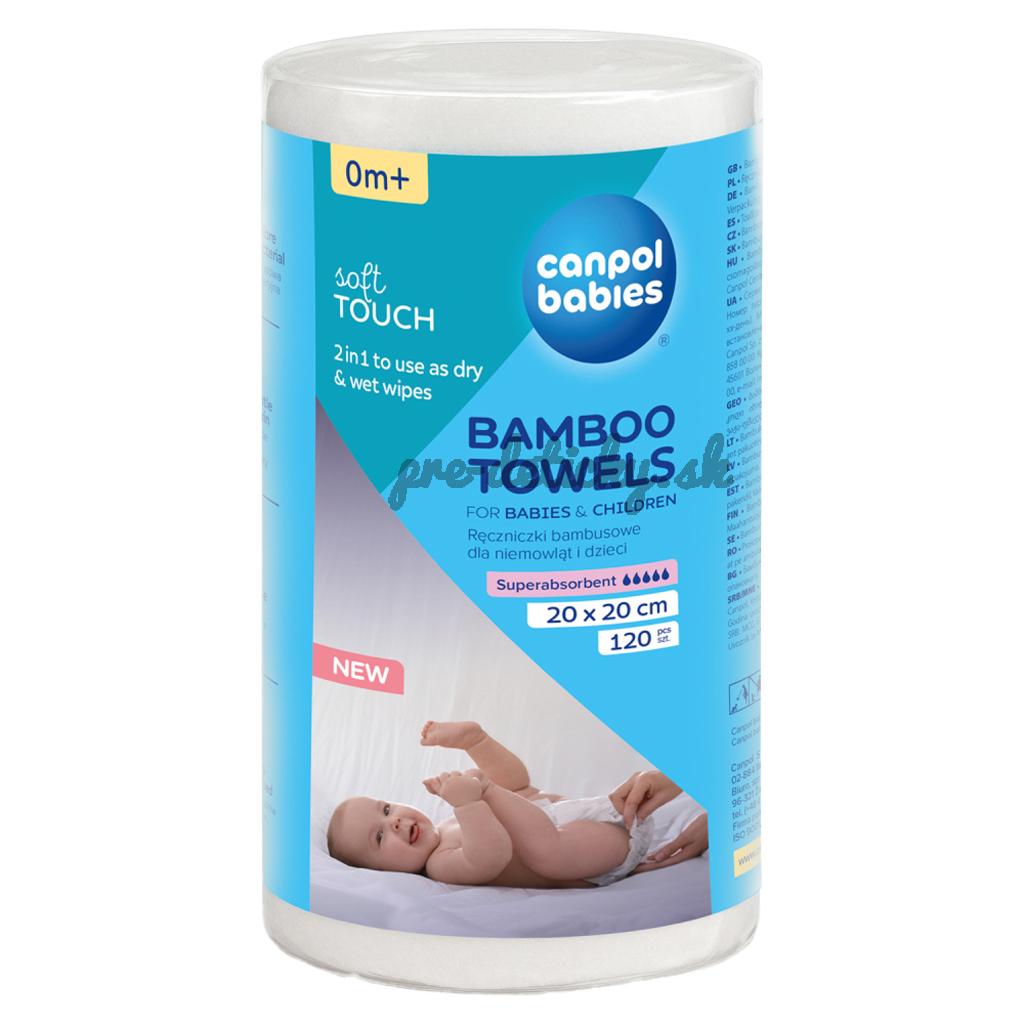 CANPOL BABIES Utierky jednorazové bambusové 120 ks