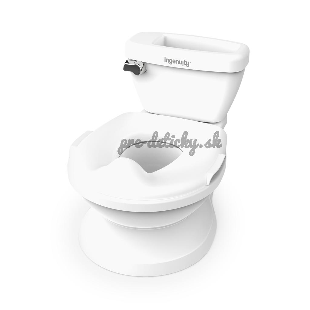 INGENUITY Nočník/toaleta detská so zvukom My Size™ biela