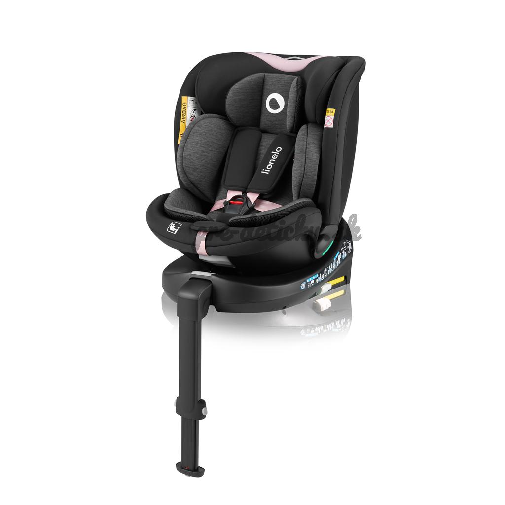 LIONELO Autosedačka Navy i-Size (40-150 cm) Black Pink
