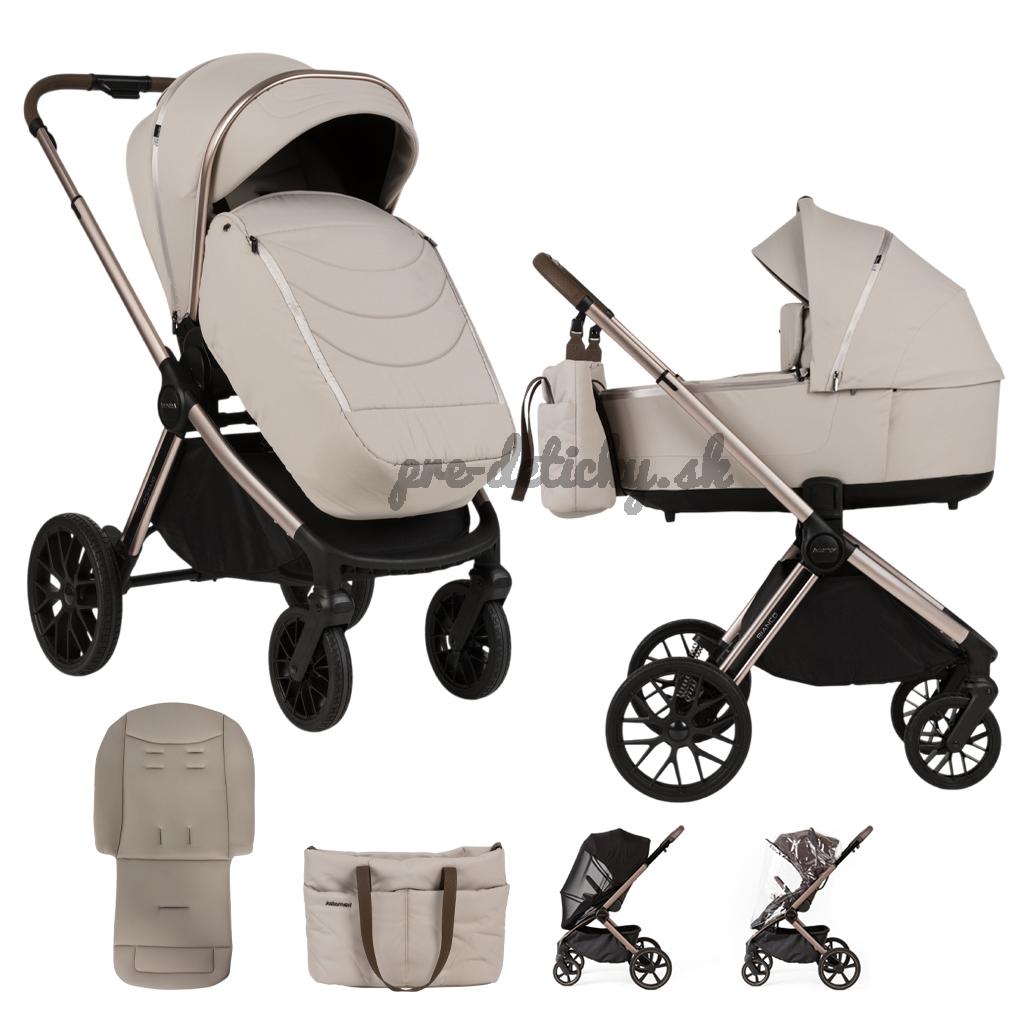 ADAMEX Kočík kombinovaný Bianco 9 Champagne Beige