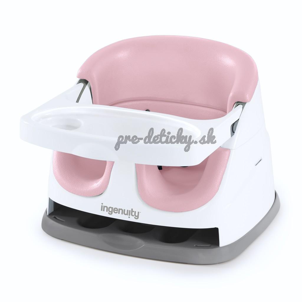 INGENUITY Jedálenská stolička na stoličku 2v1 Baby Base™ Peony 6m+ do 15 kg
