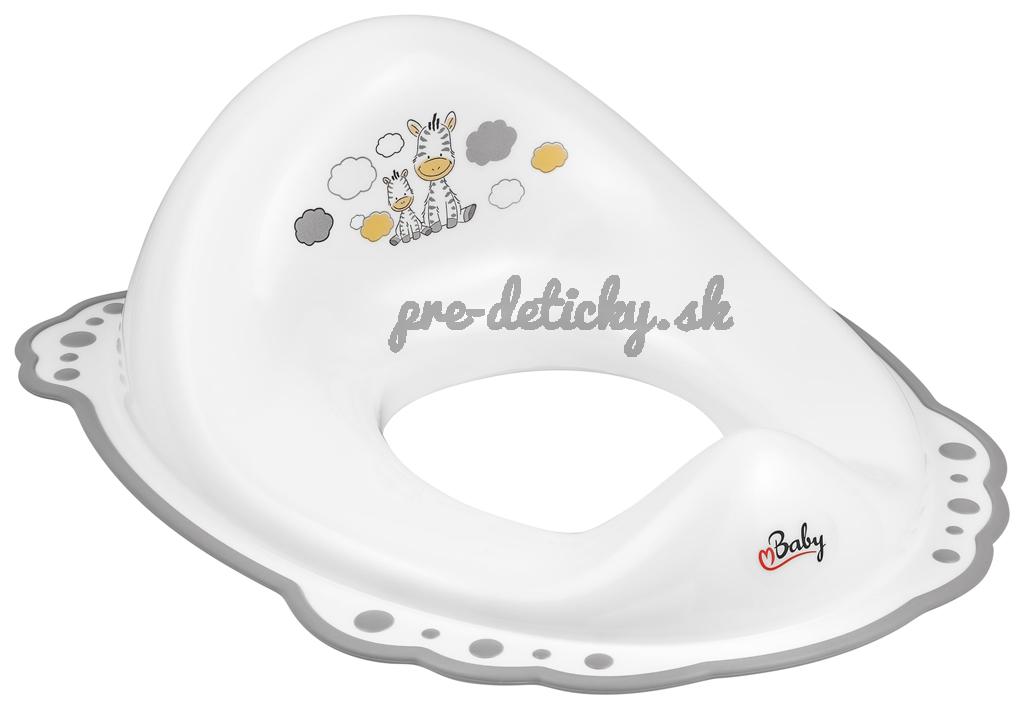 MALTEX Redukcia na WC protišmyková Zebra White/Grey